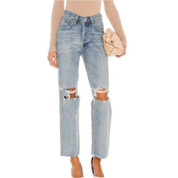 Citizens of Humanity Premium Vintage V Front Wide Leg Elodie Destruction 25 - Picture 1 of 14